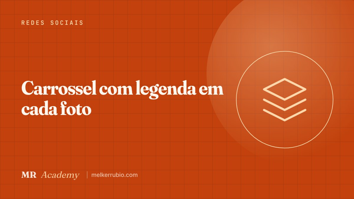 Carrossel com legenda em cada foto — MR Academy